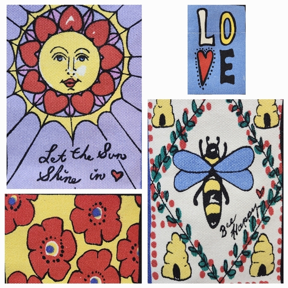 BRIGHTON You Warm My Heart Canvas Tote NWOT - Picture 11 of 15